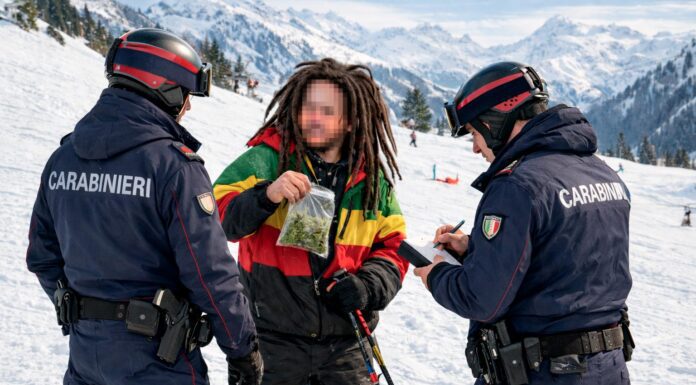 Merano, marijuana sulle piste da sci scoperta dai Carabinieri