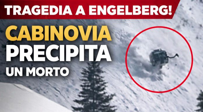 Engelberg, tragedia sulle Alpi svizzere: cabinovia precipita per il vento forte, un morto – VIDEO