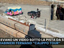 Roccaraso, facevano un video sotto la pista da sci. Carabinieri fermano il Calippo tour – VIDEO