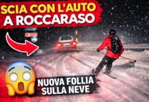 Sciatore trainato da un’auto a Roccaraso: la nuova follia dopo le nevicate – VIDEO