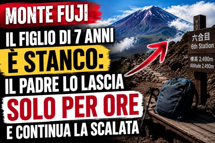 monte-fuji-il-figlio-di-7-anni-e-stanco-il-padre-lo-lascia-solo-per-ore-e-continua-la-scalata
