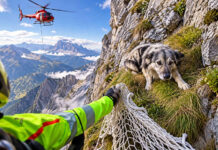 Cane bloccato per due giorni a 2.600 metri: trovato con un drone e salvato in elicottero