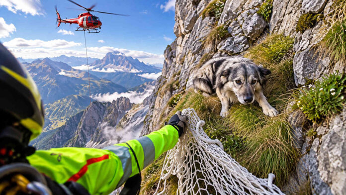 cane-bloccato-per-due-giorni-a-2-600-metri-trovato-con-un-drone-e-salvato-in-elicottero