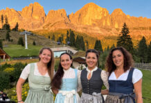 Federica Brignone, pausa sulle Dolomiti con le amiche: il sorriso durante la riabilitazione