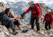 Perde uno scarpone a 2.300 metri: il soccorso alpino sale per portargliene un paio nuovo